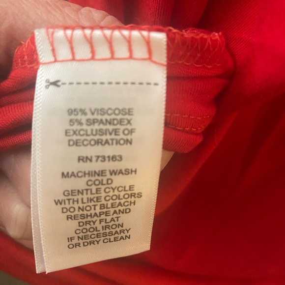 Cable & Gauge Red strappy top SZ XL NWT - Picture 4 of 6